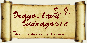 Dragoslava Vudragović vizit kartica